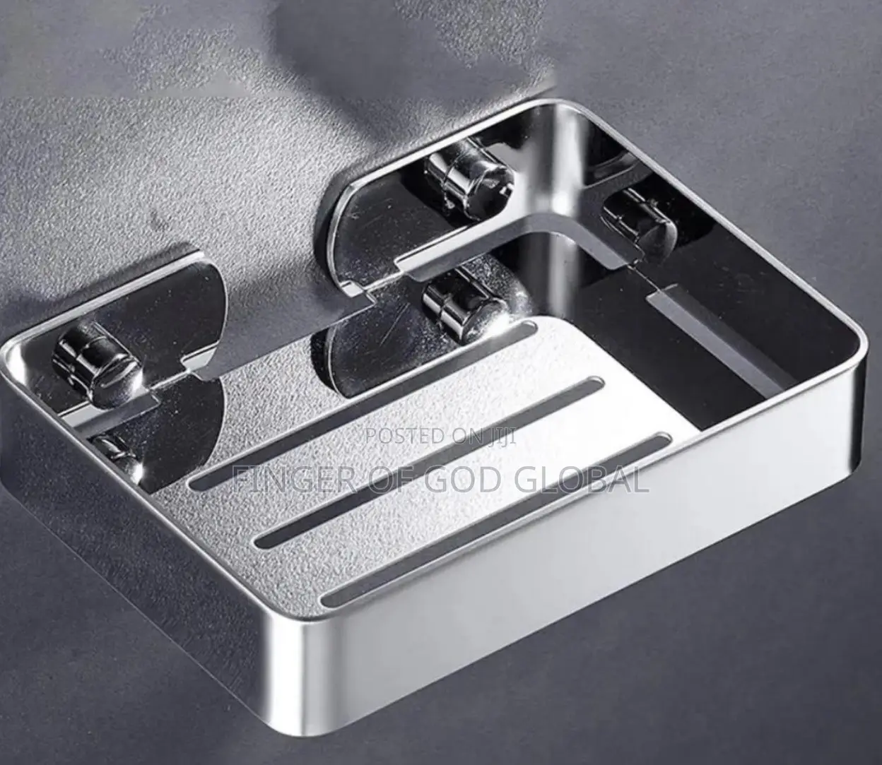 Black Wall-Mounted Soap Holder