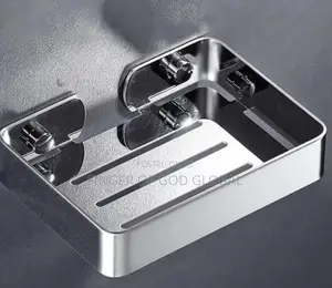 Black Wall-Mounted Soap Holder