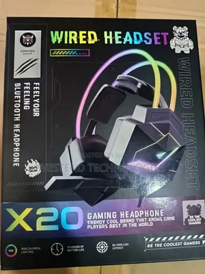 ONIKUMA X20 Gaming Headset Wit RGB Light & Bass Surround for PS5 Phone