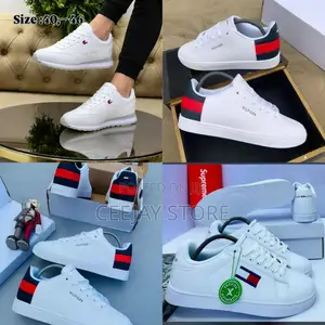 Tommy Hilfiger Men's Essential White Lifestyle Sneakers
