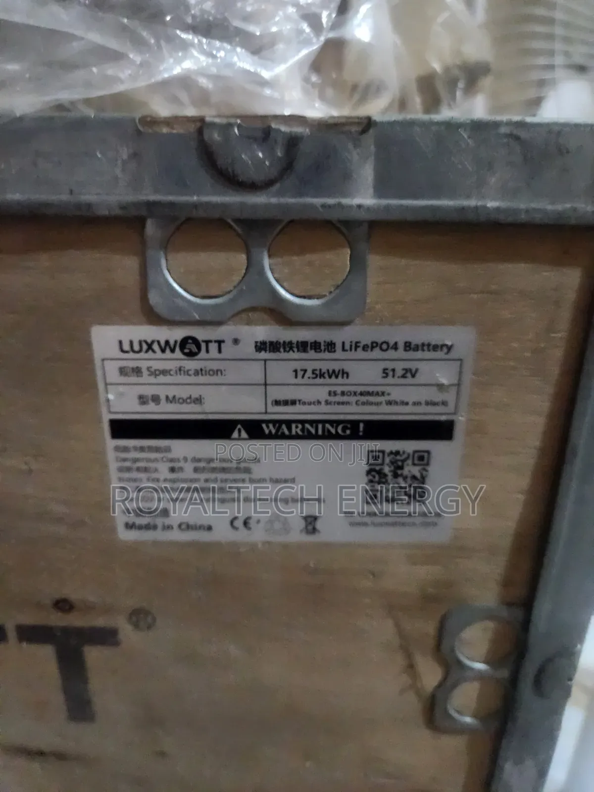 Luxwatt 17.5kwh 51.2v Lithium Phosphate Battery