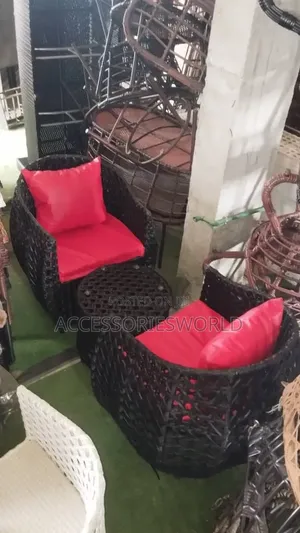Premium Me and You Outdoor Rattan Bistro Chairs and Table Set -3 Piece