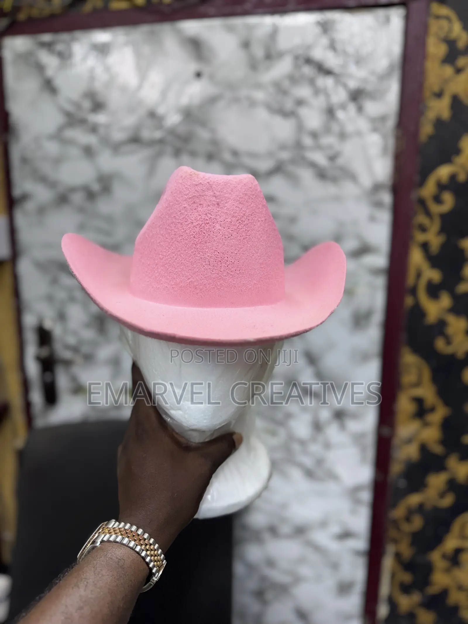 Claassical Cowboy Hat : Pink