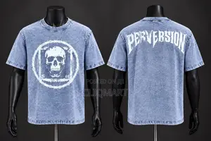 Vintage Acid-Wash Graphic Oversized T-Shirts