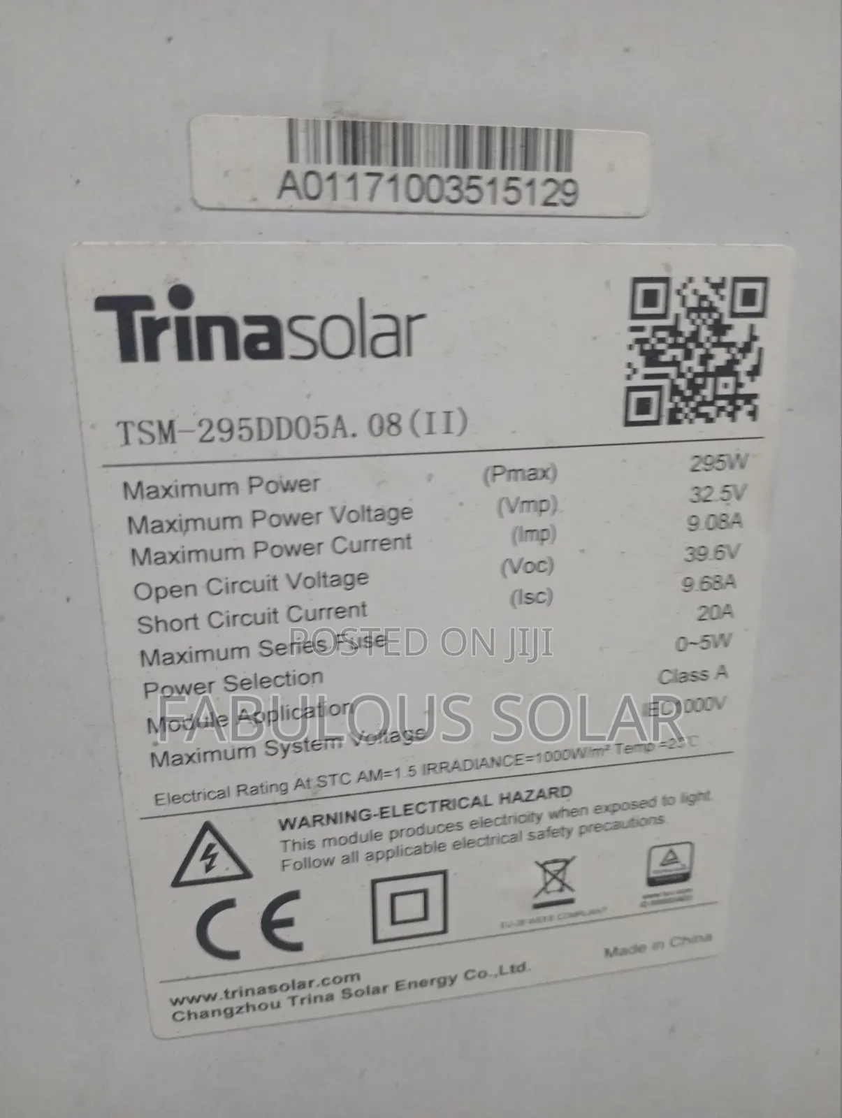 300watts Solar Panel Mono