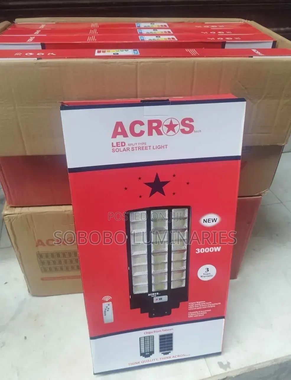 300w Solar Street Light With Sensor