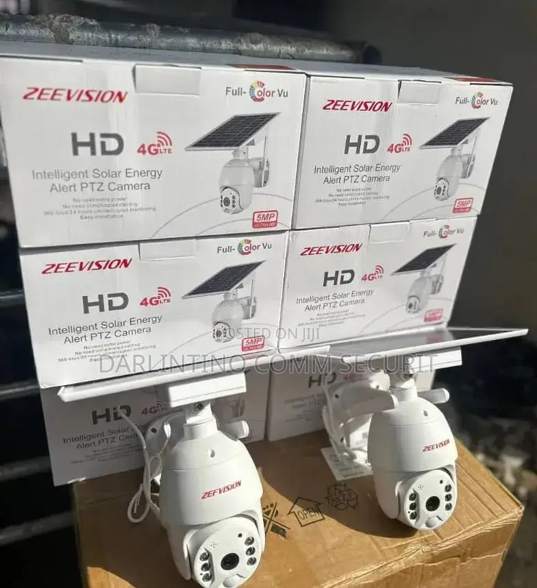 ZEEVISION HD 4G LTE Intelligent Solar Energy Alert PTZ Cameras