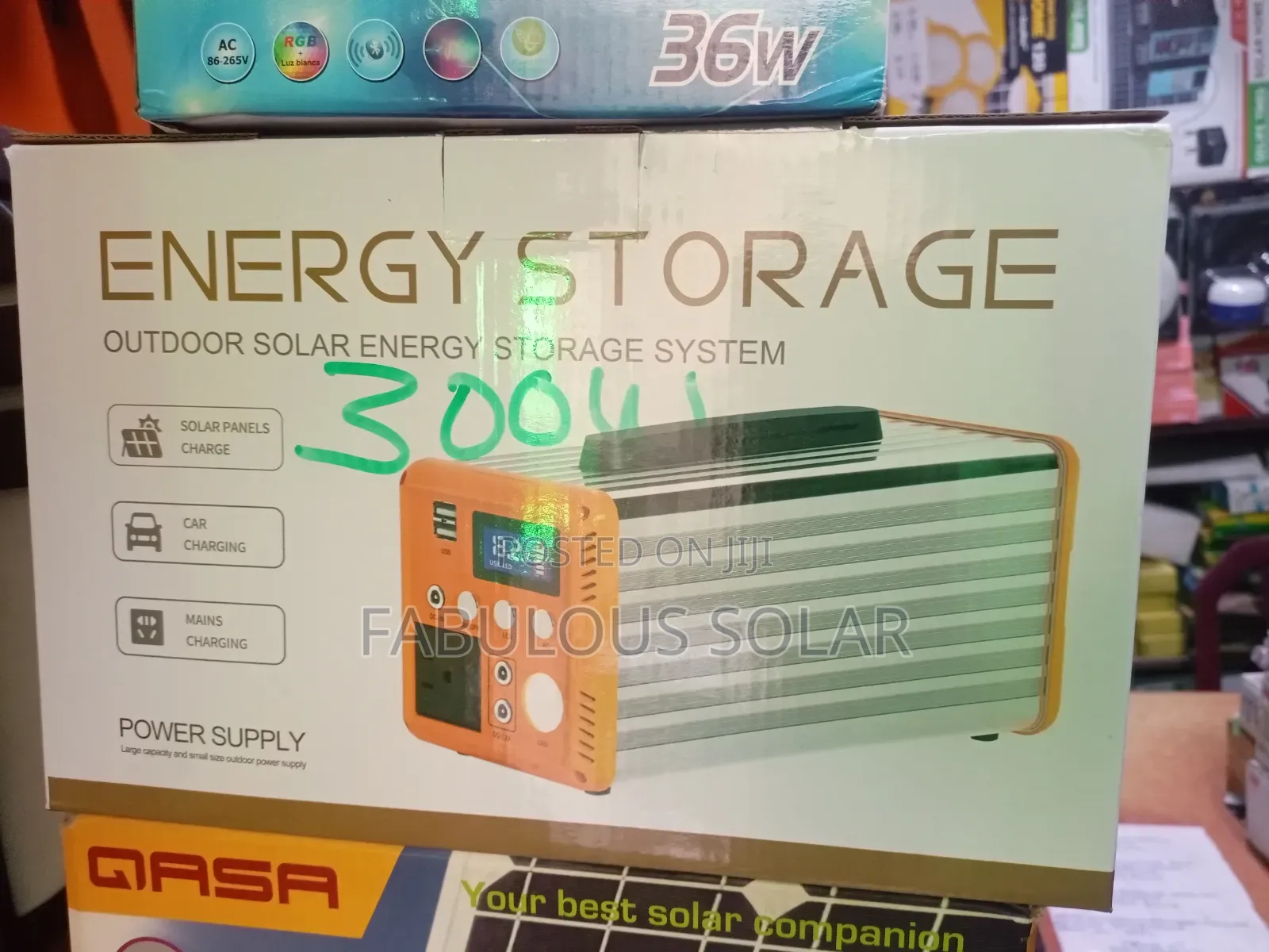 300watts Solar Generator With 30ah Lithium Battery and 50w Panel