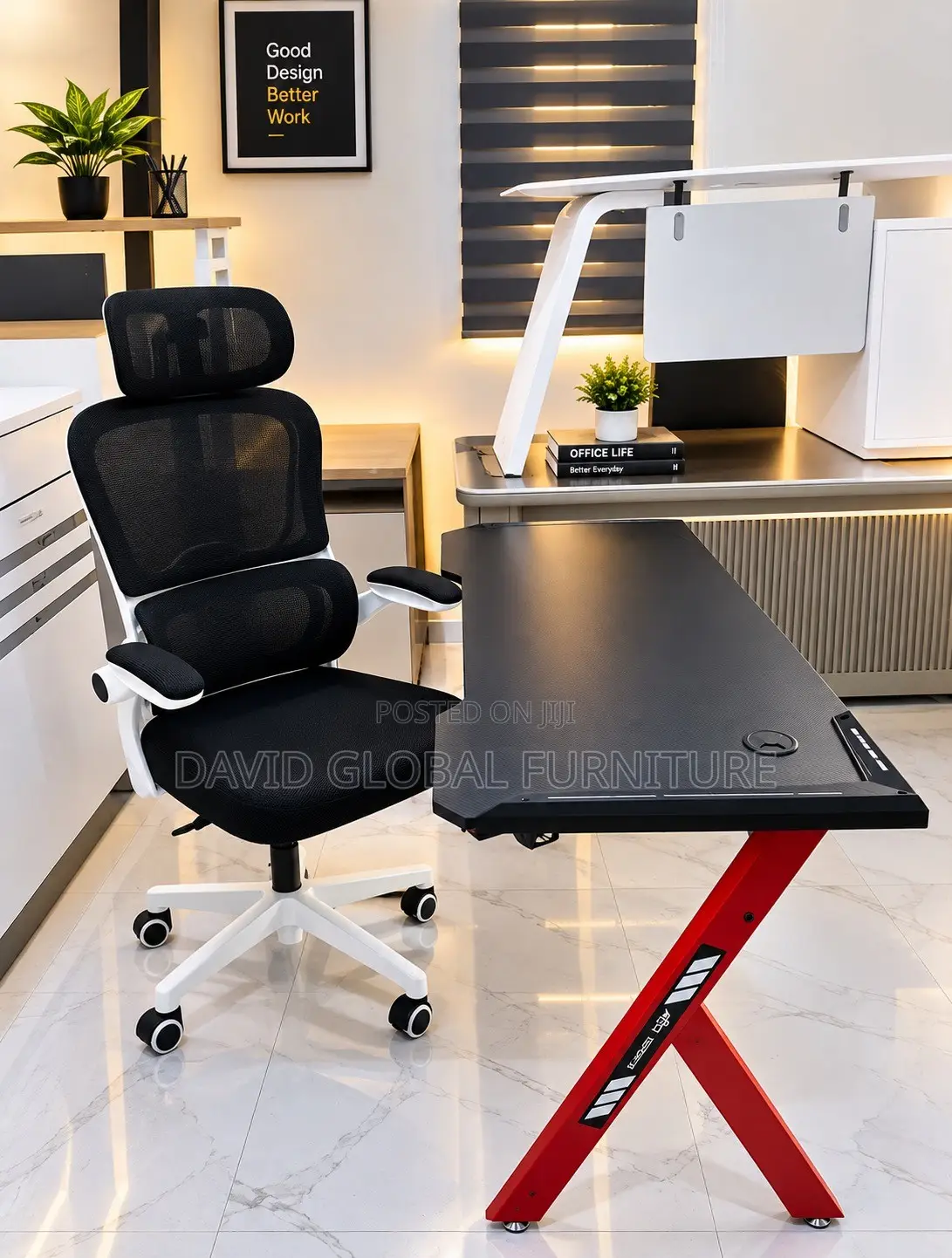 Premium Gaming Table and Ergonomic Chair Set