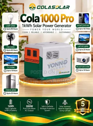 Cola Solar Generator