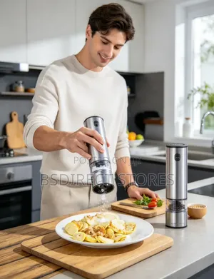 Cole and Mason Electronic Battersea Salt Pepper Mill Giftset Set of 2