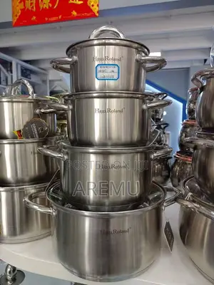 High Quality 4pcs HausRoland Stainless Steel Pot .