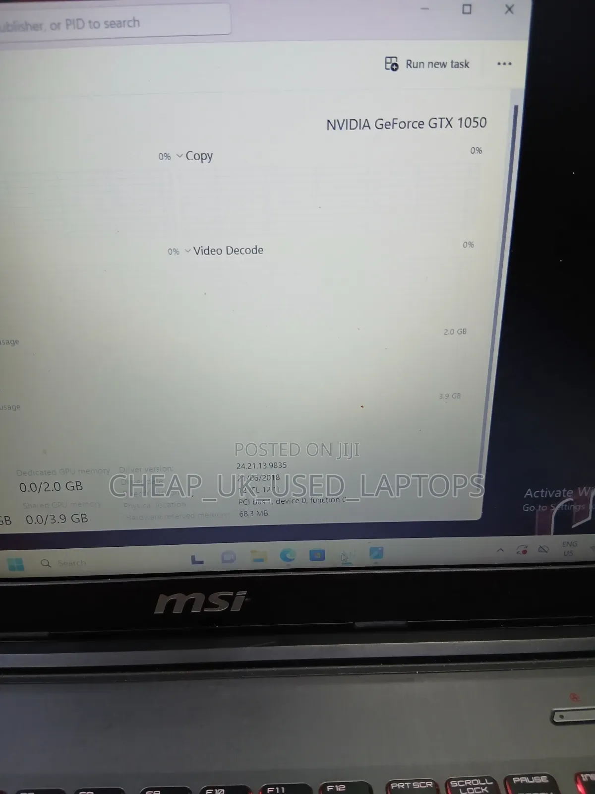 Laptop MSI 16GB Intel Core i5 HDD+SSD 1T