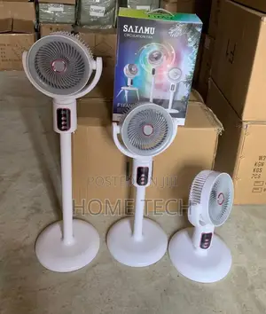 SAIAMU F1 3-in-1 Adjustable Rechargeable Fan With Digital LED Display