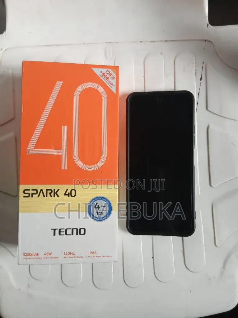 New Tecno Spark 40 128 GB Black