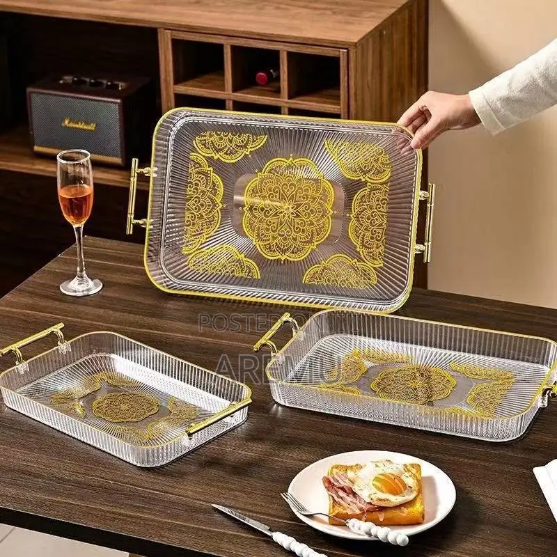 3pcs Acrylic Serving Tray
