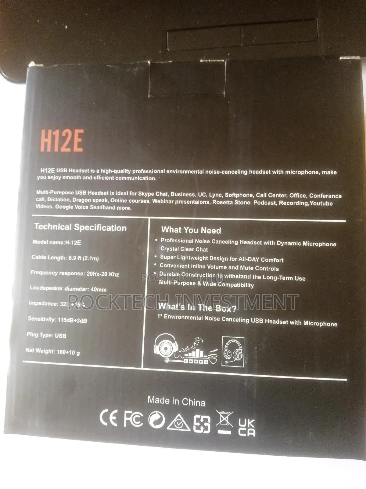 H12E Noise Cancelling Headset