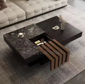 Movable and Retractable Modern Decorative Coffee Table