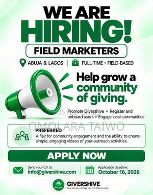 Field Marketers - Abuja & Lagos