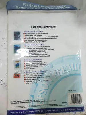 Epson Photo Quality Glossy Paper A4 – 20 Sheets