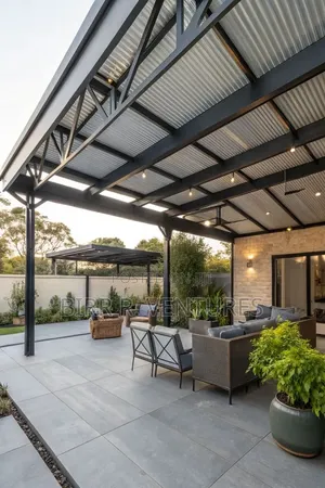 Freestanding Patio Roof Construction