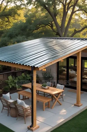 Decorative Patio Roof Installation
