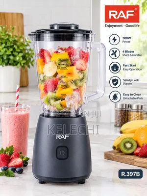RAF Electric Blender 600ml – 300W, 4-Blade Portable Blender