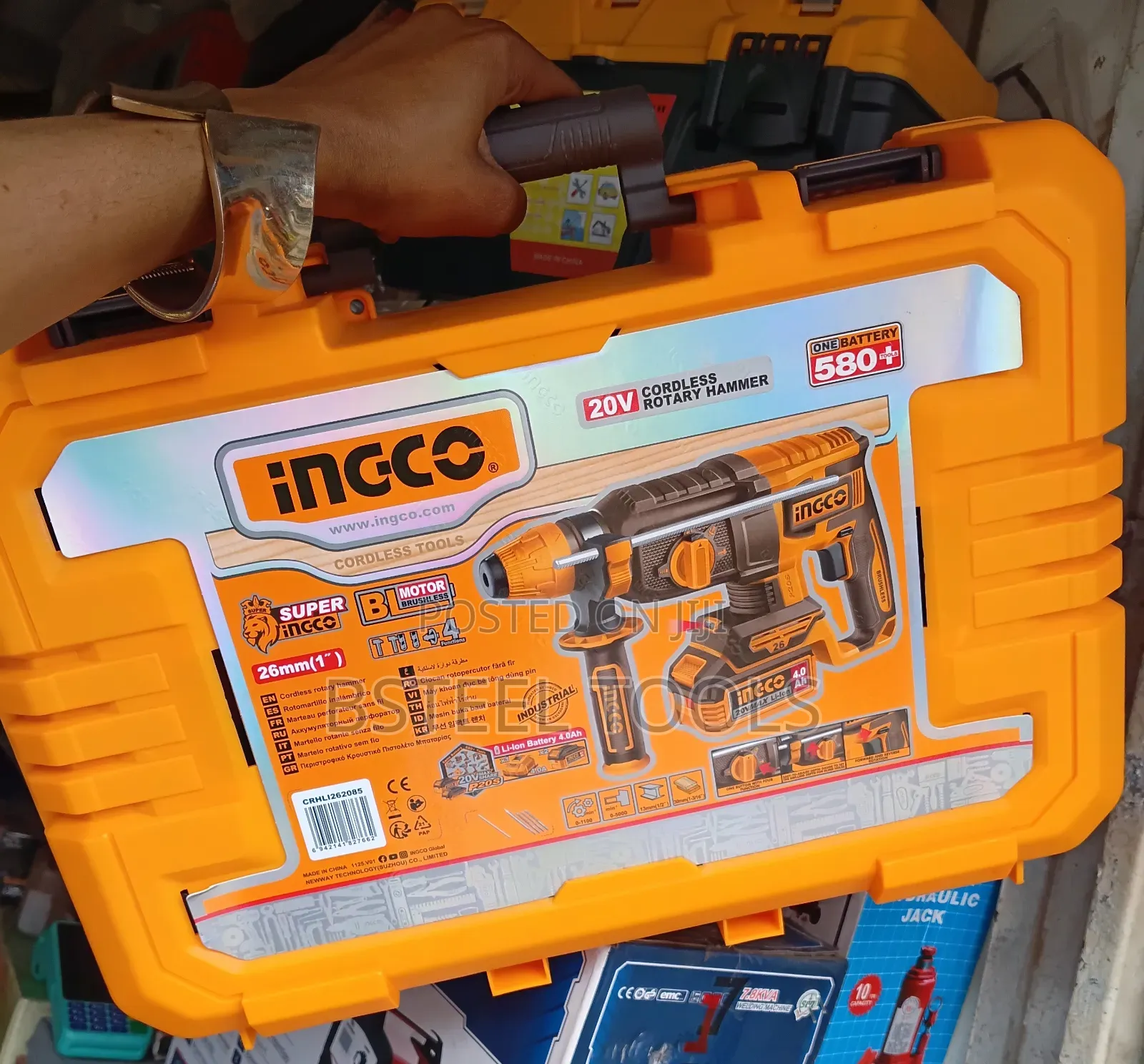 Ingco Cordless Rotary Hammer – Powerful Drilling Chiseling Machine
