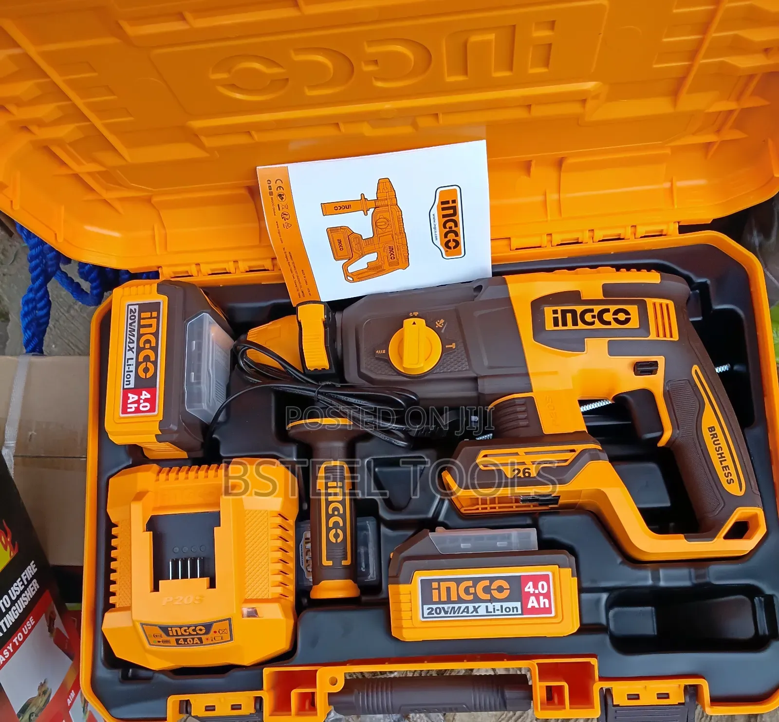 Ingco Cordless Rotary Hammer – Powerful Drilling Chiseling Machine