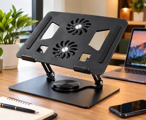 Rotating Laptop Stand With Cooling Fan (360° Rotaion)