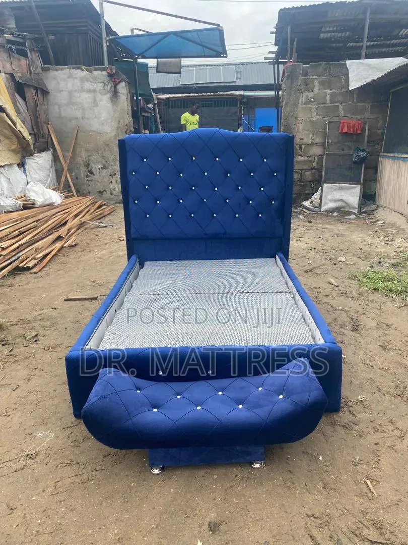 Brand New 4.5x6 Bedframe + Mattress