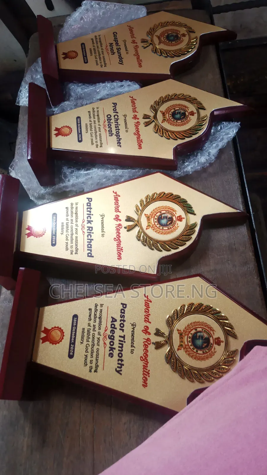 Presentation Award Plague