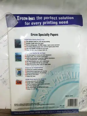 Epson Photo Quality Glossy Paper A4 – 20 Sheets