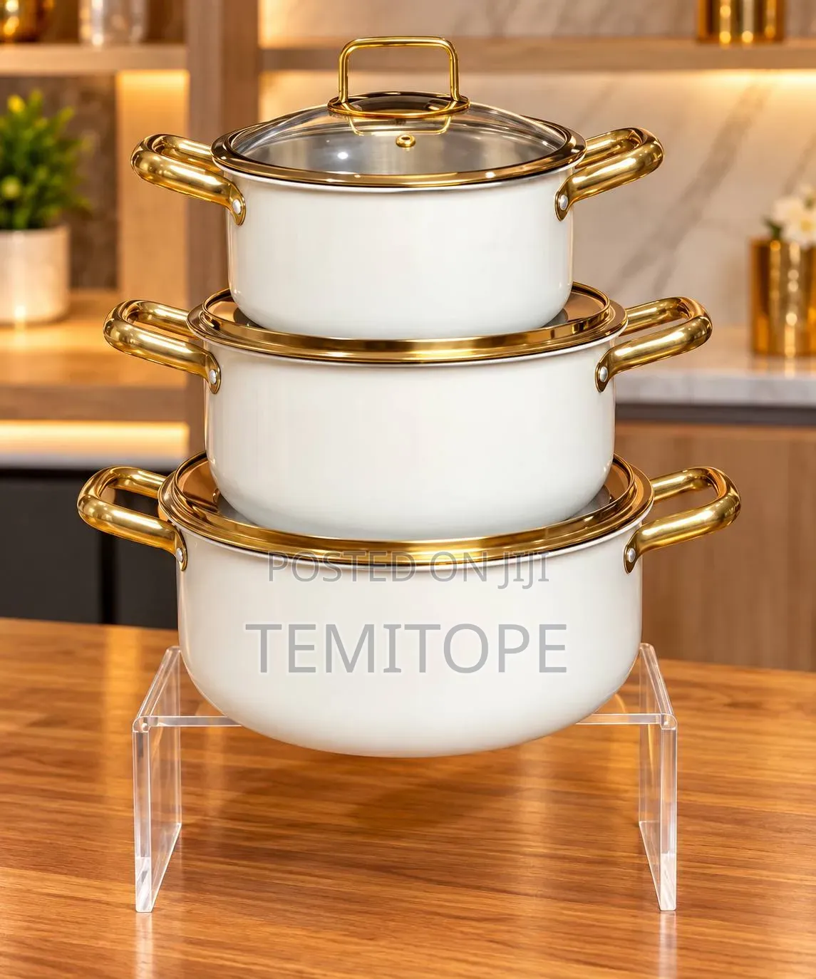 3 PCS Stainless Steel Cookware