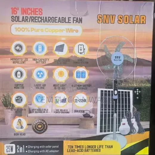 Multi- Purpose Solar Fan
