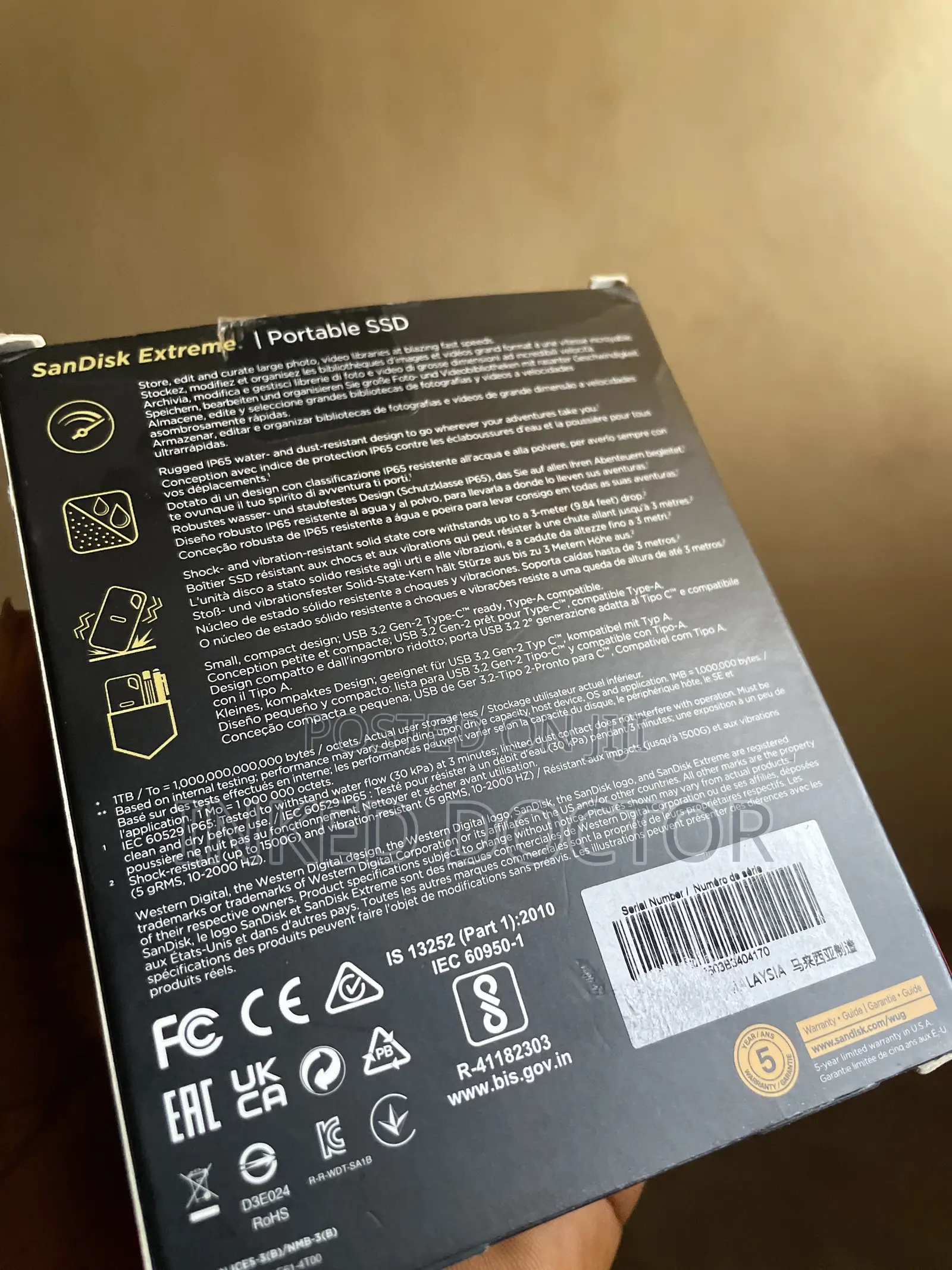 Sandisk 4tb Extreme Portable SSD