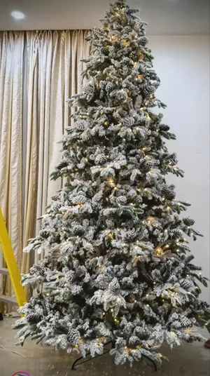 10ft Snow Prelit Christmas Tree