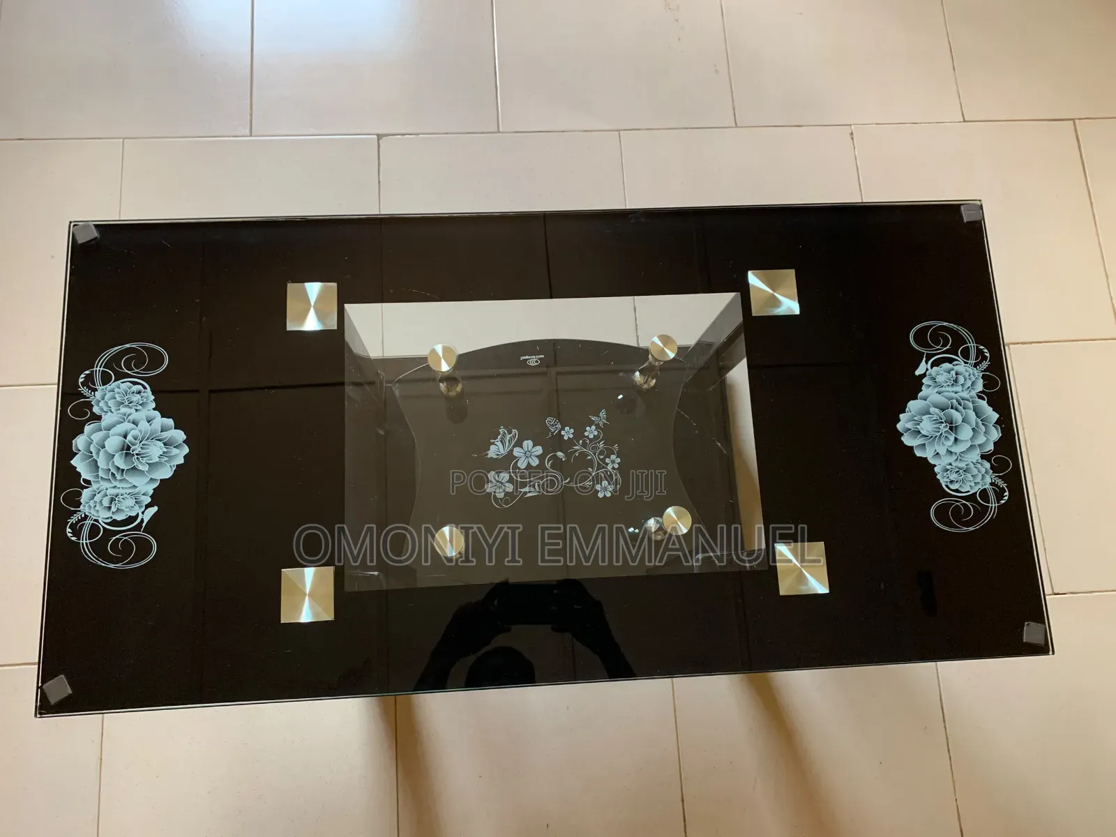 Tampered Rectangular Glass Centre Table