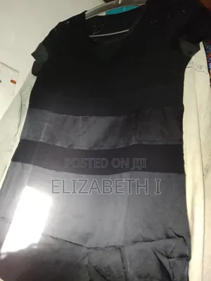 Fashionable Women'S Short Sleeve, Elegant Net Silky Black Top