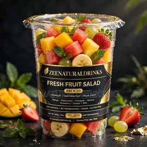 Drinks & Fresh Fruit Salad
