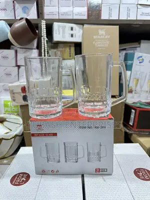 Elegant DoyAlex Glass Mugs – Set of 2