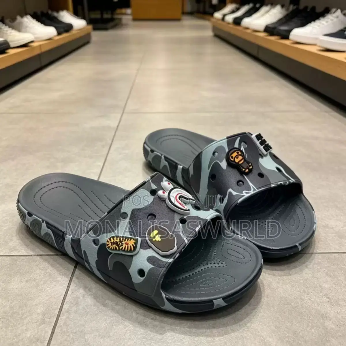 Camouflage Crocs Slide