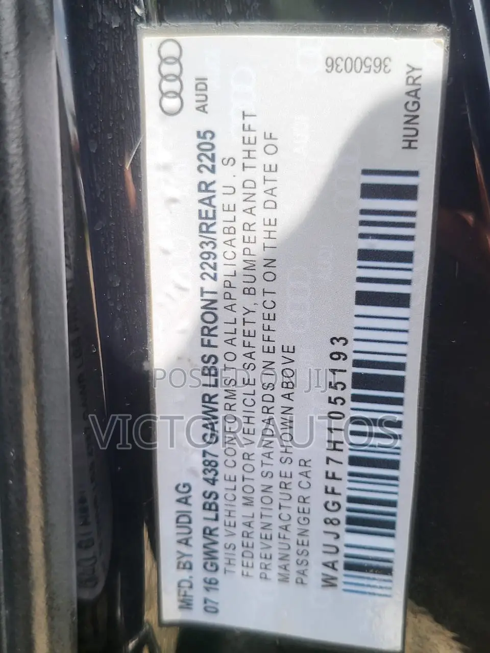 Audi A3 2017 Black