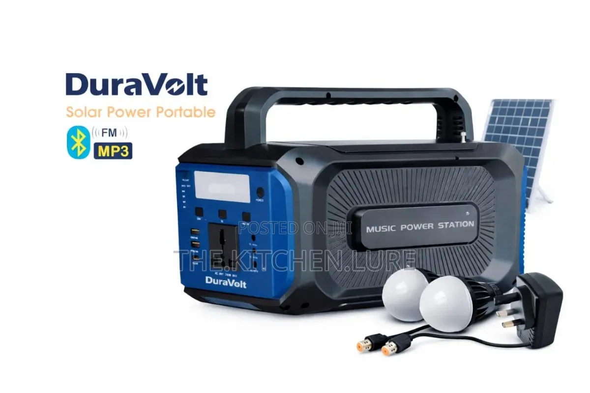 DuraVolt Portable Solar Power Station With Speaker