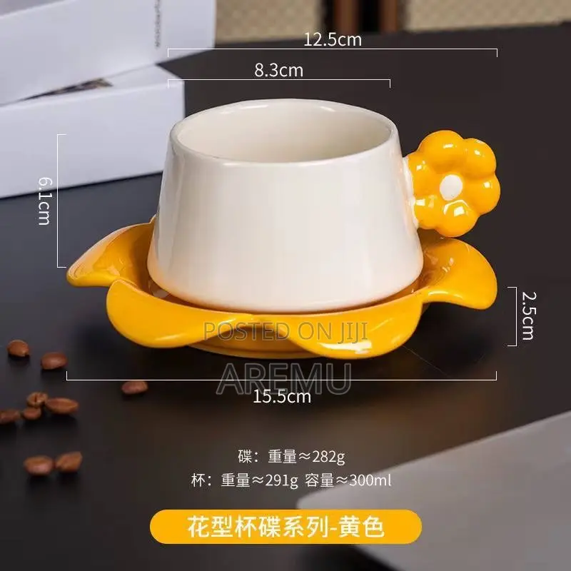 280ml Ceramic Cup With Saucer