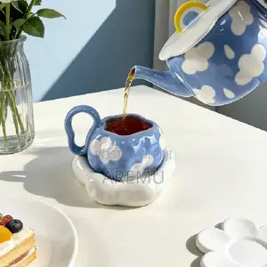 350ml Ceramic Cup With Saucer