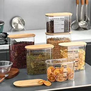 2500ml Acrylic Container With Wooden Cover