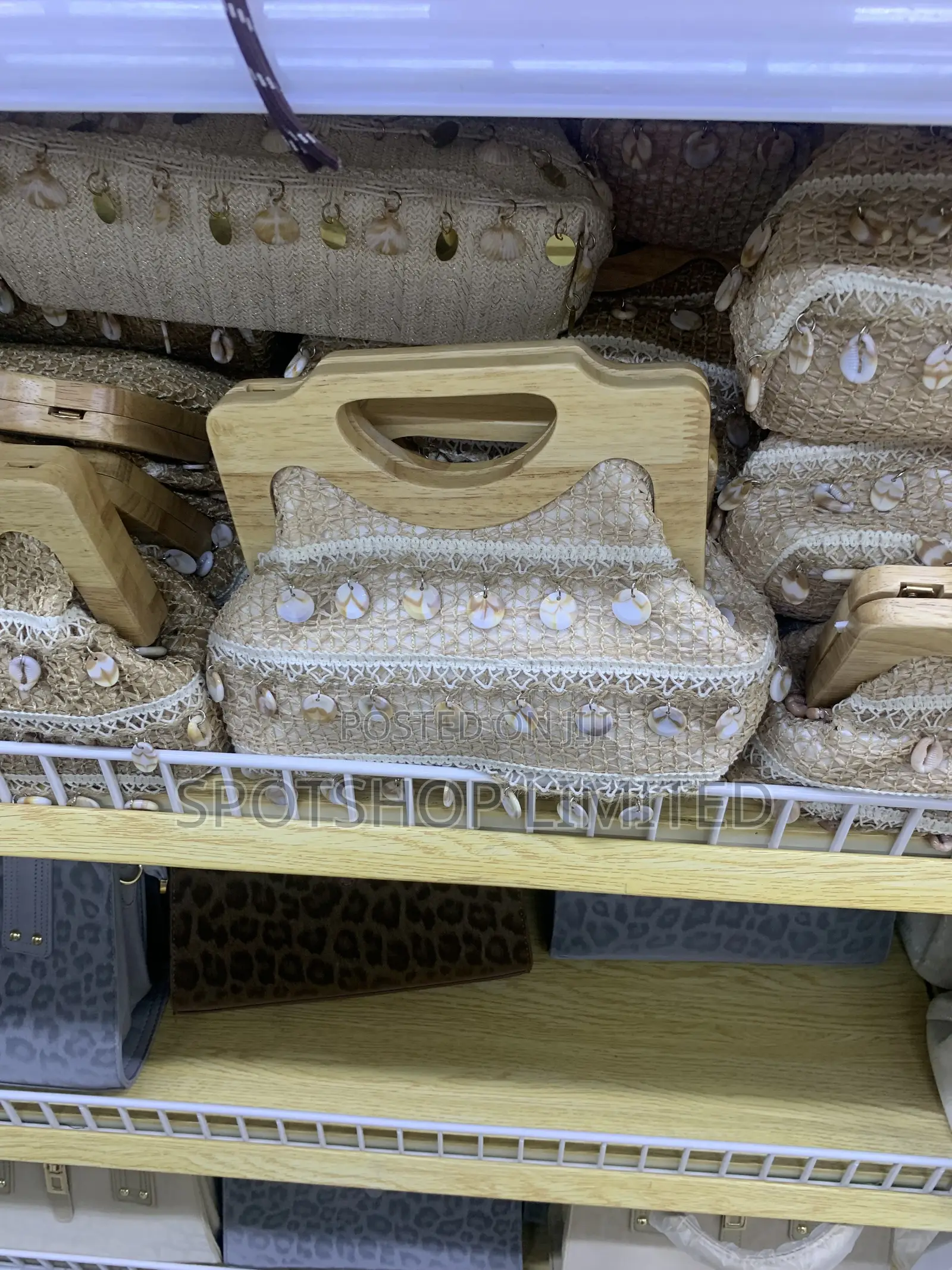 Cream Woven Bag