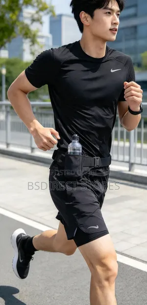 Ultra‐light No Bounce Running Belt Water Bottle Storage for Hydration