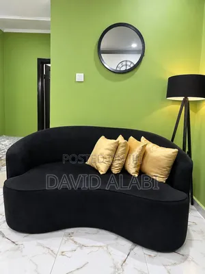2 Seater Sofa in Perfect State. Sofa Comes in Black Cloth Material